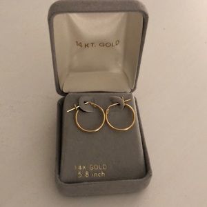 Gold hoop earrings